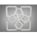 Потолочная светодиодная люстра с пультом, подсветкой, димером, 130W, белая