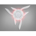 Интересная led люстра с пультом, диммером, подсветкой, 52W, белая