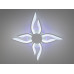 Оригинальная led люстра с пультом, диммером, подсветкой, 67W, белая