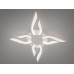 Оригинальная led люстра с пультом, диммером, подсветкой, 67W, белая