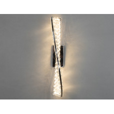 Уникальный настенный хрустальный LED светильник, 15W, хром