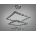 Изящная хрустальная LED люстра подвес "Люксовый Каскад", 110Вт, хром