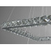 Стильная подвесная хрустальная светодиодная люстра для гостиной, 62W, хром