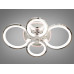 LED-люстра с диммером и цветной подсветкой, хром, 100W.