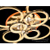 LED акриловая люстра с пультом, диммером и подсветкой, 235W, хром