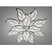 LED-люстра с диммером и цветной подсветкой, цвет хром, 180W