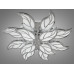 LED-люстра с диммером и цветной подсветкой, цвет хром, 180W