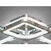 Потолочная люстра с диммером и LED подсветкой, цвет хром, 100W.