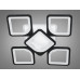 Потолочная LED-люстра с диммером и подсветкой, 150W.