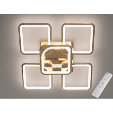 Світлодіодна люстра смарт світильник з пультом dimmer, 105W, золото