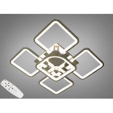 Світлодіодна люстра смарт світильник з пультом dimmer, 115W, хром