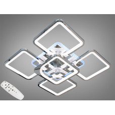 LED-люстра с диммером и цветной подсветкой, цвет хром, 150W