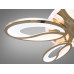 LED-люстра с димером и цветной подсветкой, золото, 105W.