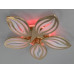 Потолочная люстра с диммером и LED подсветкой, цвет золото, 95W.