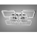Потолочная люстра с диммером и LED подсветкой, цвет хром, 190W.