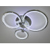 LED люстра с пультом, диммером и цветной подсветкой, 70W, хром