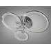 LED люстра с пультом, диммером и цветной подсветкой, 70W, хром