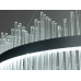 Уникальная подвесная хрустальная LED люстра для гостиной, 200 Вт, черная