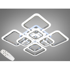 LED-люстра с диммером и цветной подсветкой, цвет хром, 145W A8060/4+4HR LED 3color dimmer