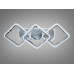LED люстра под потолок с пультом, подсветкой, 75W, хром