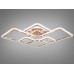 LED-люстра с димером и разноцветной подсветкой, цвет металлик, 150W.