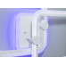 Пристельная светодиодная люстра с пультом, димером, 50W, белая