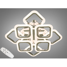Світлодіодна люстра смарт світильник з пультом dimmer, 80W, хром