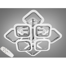 LED-люстра с диммером и цветной подсветкой, цвет хром, 110W