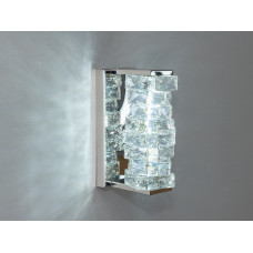 Уникальный настенный хрустальный LED светильник бра, 15W хром