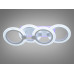 LED люстра в форме колец с пультом, димером и LED подсветкой, 50W