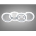 LED люстра в форме колец с пультом, димером и LED подсветкой, 50W