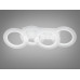 LED люстра в форме колец с пультом, димером и LED подсветкой, 50W