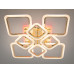 Современная LED люстра на пульте с подсветкой, 115W, золото.