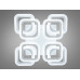 Потолочная LED люстра на пульту с димером, 120W, белая