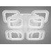 Потолочная LED люстра на пульту с димером, 120W, белая