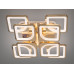 Потолочный лед люстра с диммером и LED подсветкой, 130W, хром.