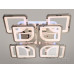 Потолочный лед люстра с диммером и LED подсветкой, 130W, хром.