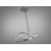Элегантная LED люстра подвесная в кухню, 100W, хром