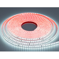 LED лента 220в, 120 шт/м, герметичная влагостойкая, 8мм, холодный 9 W/метр IP65