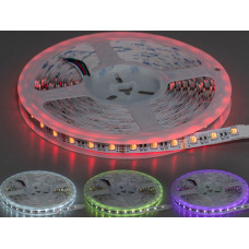 Светодиодная лента 12В, 60 диодов на метр, 10мм, RGB+холодный