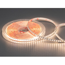 LED лента 24В, 140 диодов на метр, 8мм, теплый