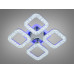 Потолочная светодиодная люстра с пультом, диммером, 50W, хром