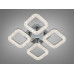 Потолочная светодиодная люстра с пультом, диммером, 50W, хром