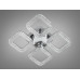 Потолочная светодиодная люстра с пультом, диммером, 50W, хром