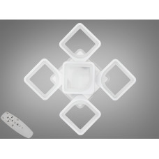 LED люстра на потолок с пультом, диммером, разноцветной подсветкой, 85W, белая S8060/4+1WH LED 3color dimmer