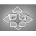 LED-люстра с диммером и цветной подсветкой, цвет хром, 165W