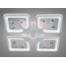 LED люстра с димером и подсветкой, 100W