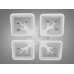LED люстра с димером и подсветкой, 100W