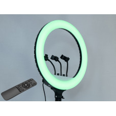 RGB селфи лампа с пультом, диаметром 45см, 50Вт