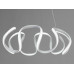 Белая LED люстра на тросах с пультом, диммером, мощностью 90 Вт.